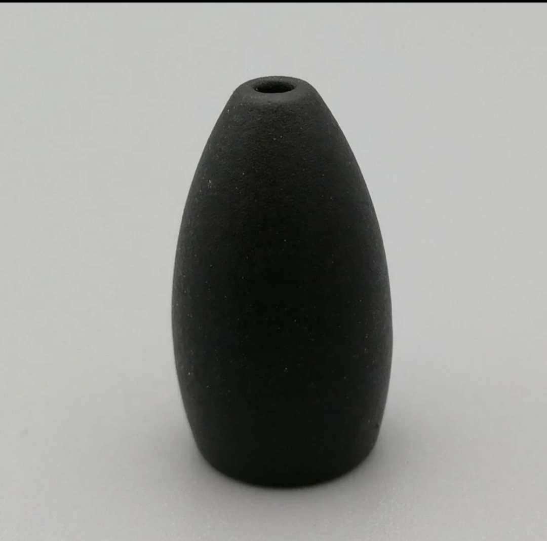Black no chip tungsten flipping weights 3/4oz 3 pack