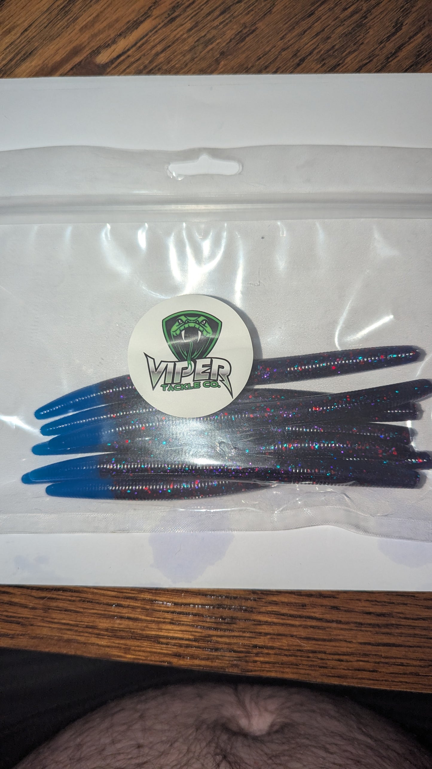 6" VTC Stick Junebug Red Blue Tail